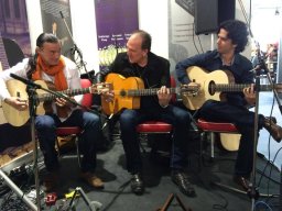 Lulo Reinhardt, Bertino, Alexej Krupsky (2015, Musikmesse)