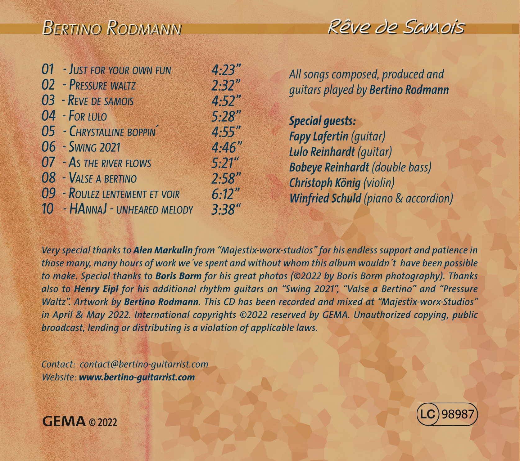 image Cover ReveDeSamois back